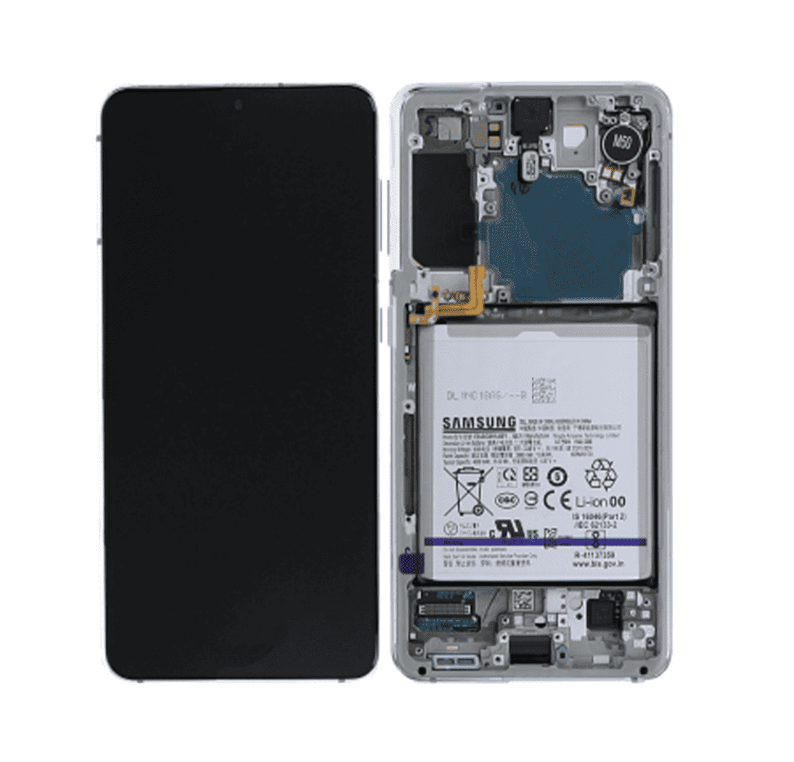 Galaxy S21 Phantom White OLED (including Battery) Touchscreen - SM-G991B / GH82-24716C / GH82-24718C (Service Pack)