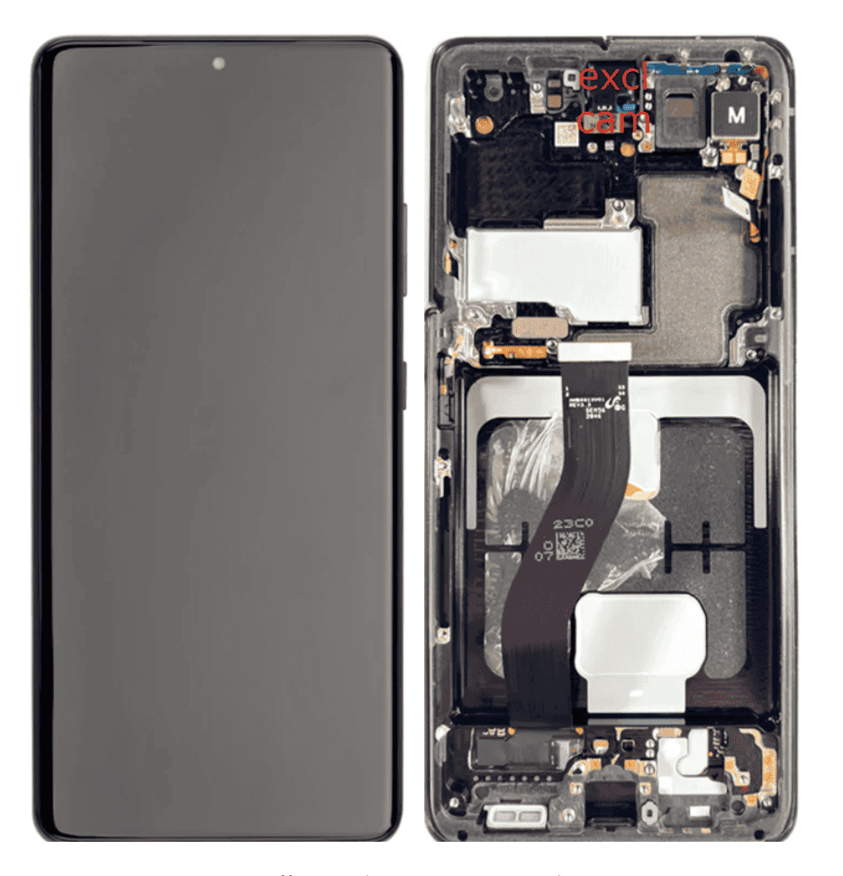 Galaxy S21 Ultra Phantom Black OLED Touchscreen - SM-G998B / GH82-26035A / GH82-26036A (Service Pack)