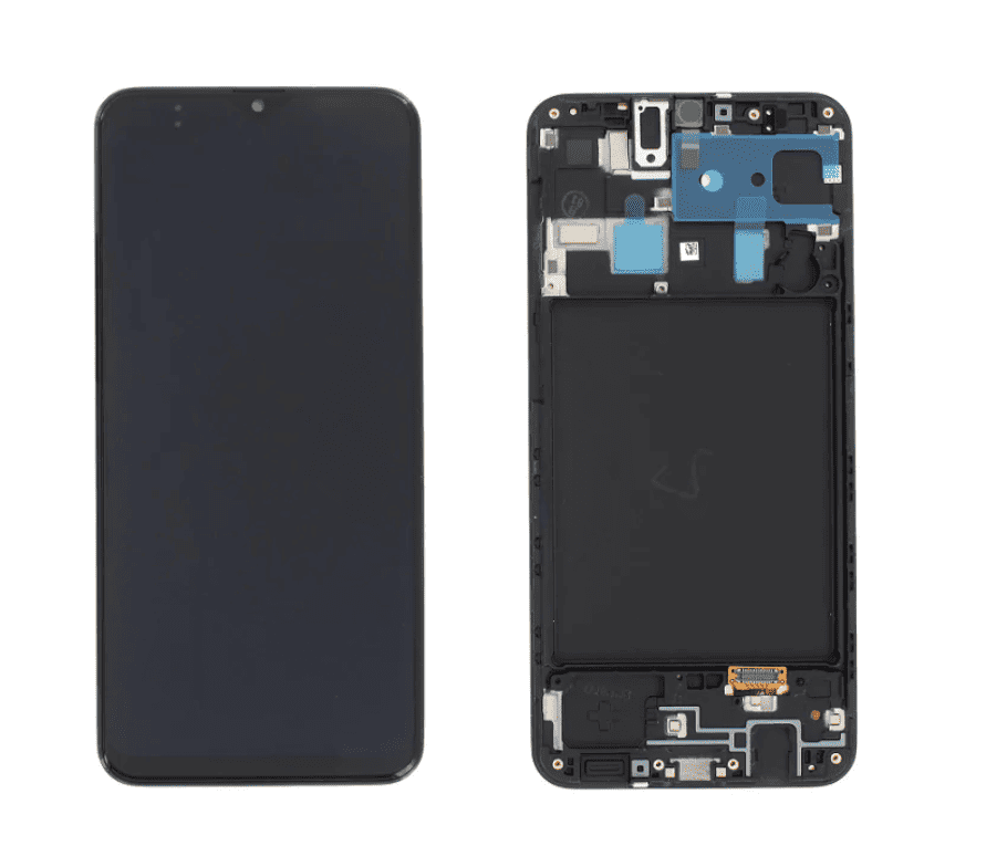 Galaxy A20 / M10s Black OLED Touchscreen - SM-A205F / M107F / GH82-19571A / GH82-19572A (Service Pack)