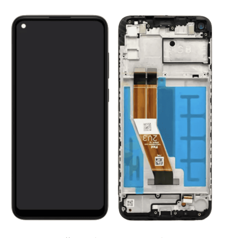 Galaxy A11 Black OLED Touchscreen - SM-A115F / GH81-18760A (Service Pack)