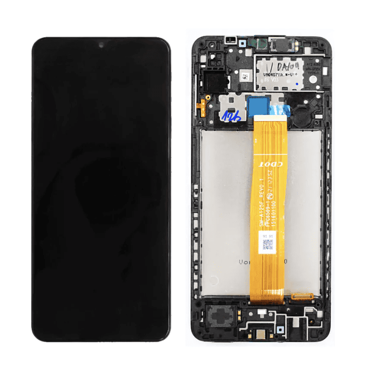 Galaxy A12 2020 Black OLED Touchscreen - SM-A125F / GH82-24490A / GH82-24491A (Service Pack)