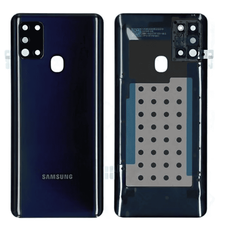 Back Cover With Camera Lens for A21s (Black)