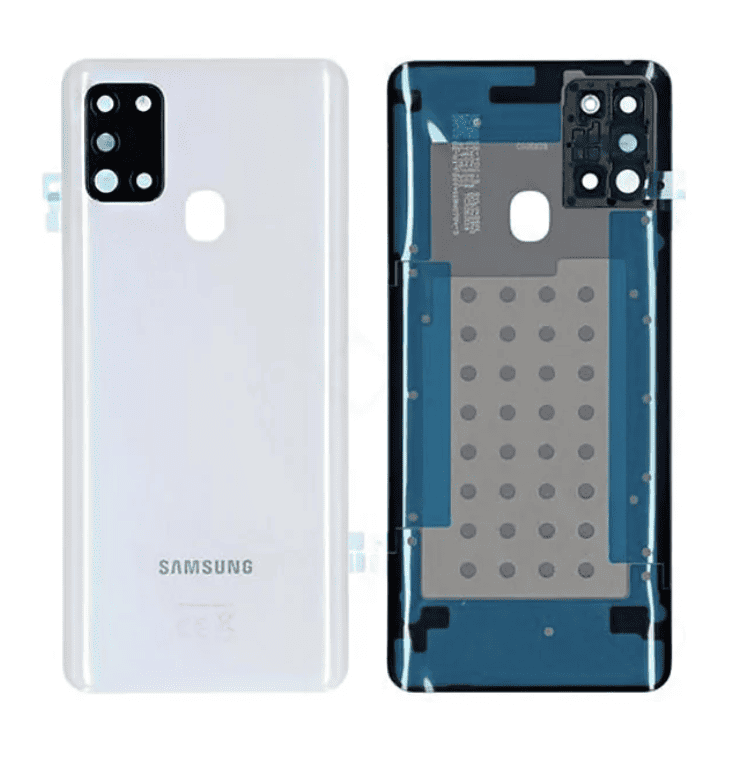 Back Cover With Camera Lens for A21s (White)