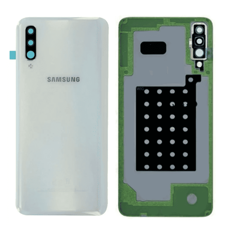 Back Camera Glass Lens And Cover Bezel Ring For Samsung Galaxy A30s (White)