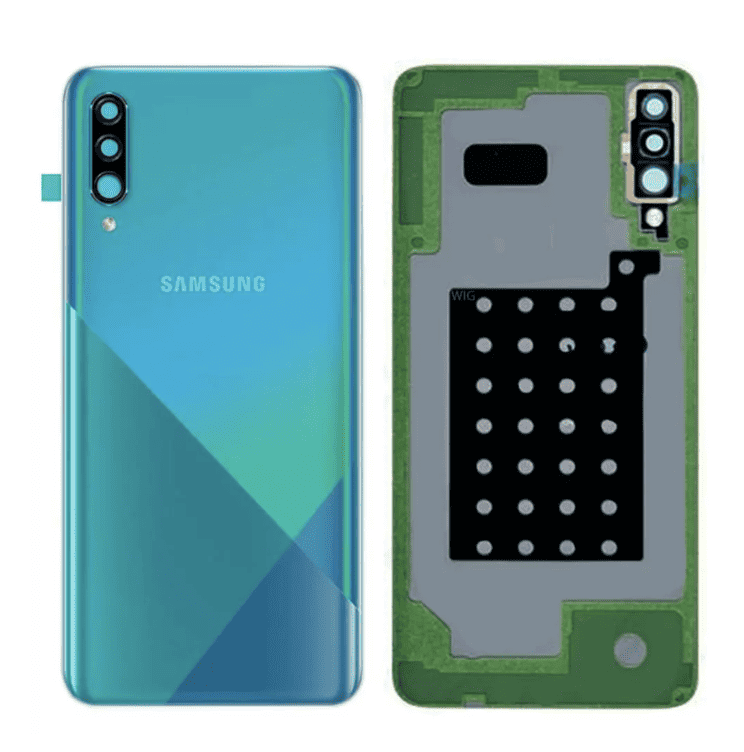Back Camera Glass Lens And Cover Bezel Ring For Samsung Galaxy A30s (Green)