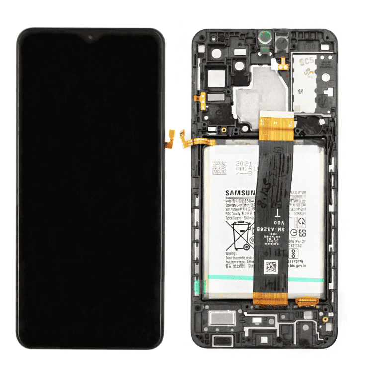 Galaxy A32 5G Black OLED Touchscreen (including Battery) - SM-A326B / GH82-25453A / GH82-25454A (Service Pack)