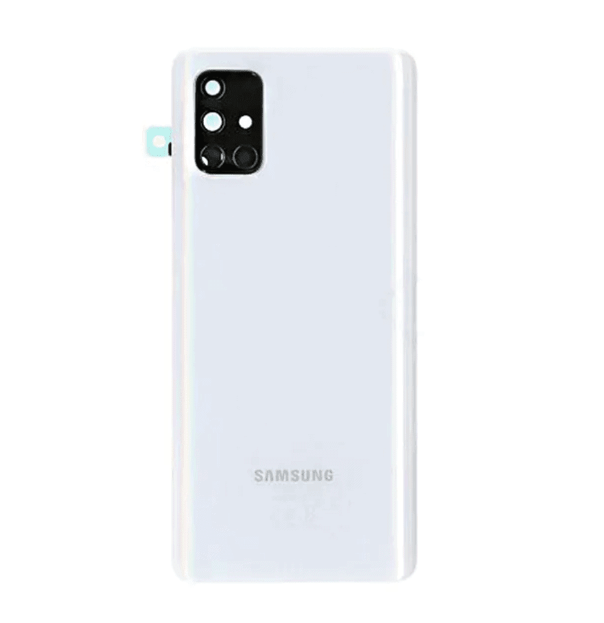 Back Cover with Camera Lens for A71 (White)
