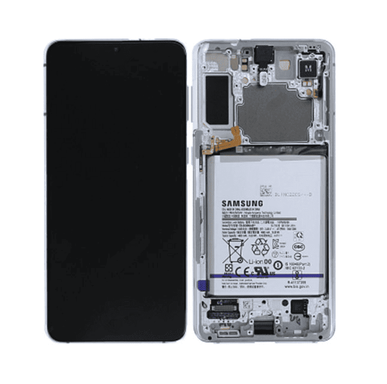 Galaxy S21 Plus Phantom Silver OLED (including Battery) Touchscreen - SM-G996B / GH82-24555C / GH82-24744C (Service Pack)