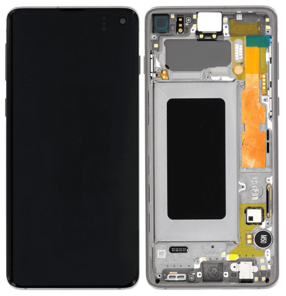 Galaxy S10 Silver OLED Touchscreen - SM-G973F / GH82-18850G / GH82-18835G (Service Pack)