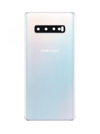 Back Cover With Camera Lens For Samsung Galaxy S10 Plus (White)