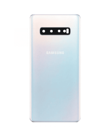 Back Cover With Camera Lens For Samsung Galaxy S10 Plus (Ceramic White)