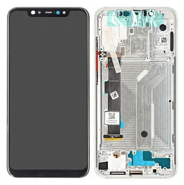 LCD Touchscreen – Silver, Xiaomi Mi 8 / 560310002033 (Service Pack)