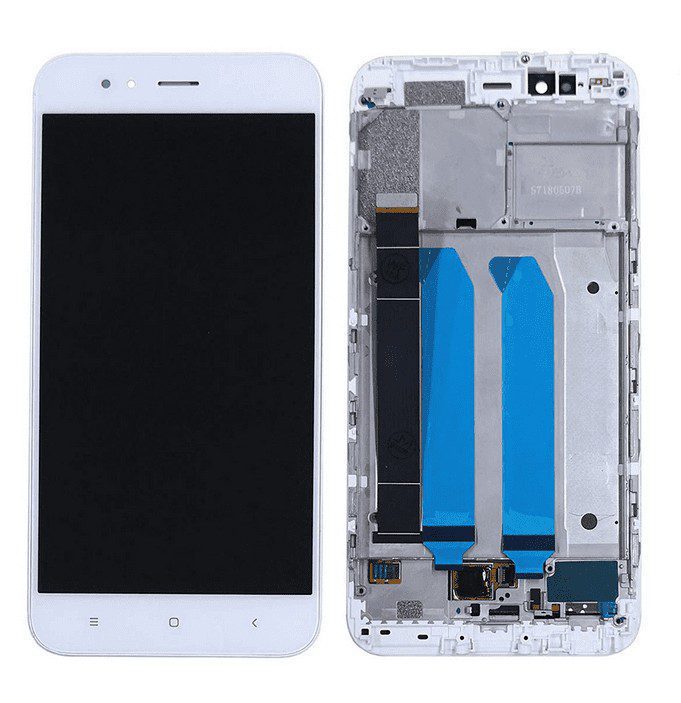 LCD Touchscreen – White, Xiaomi Mi A1 / 5604100050B6 (Service Pack)
