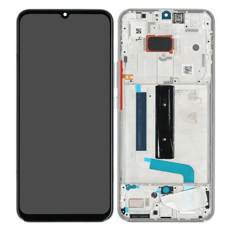 LCD Touchscreen – White, Xiaomi Mi 10 Lite 5G / 56000500J900 (Service Pack)