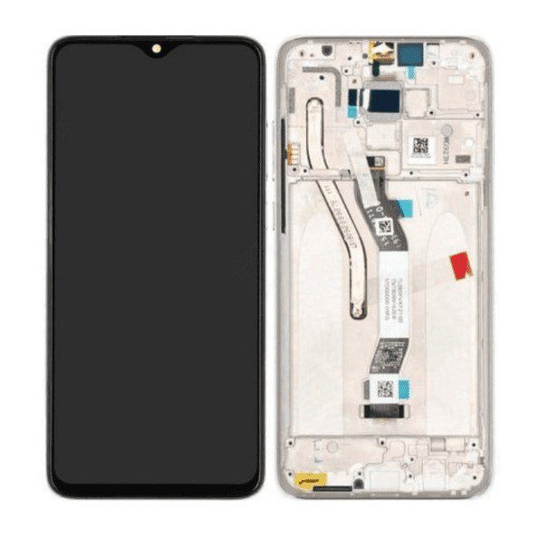 LCD Touchscreen – White, Xiaomi Redmi Note 8 Pro / 56000300G700 (Refurbished)