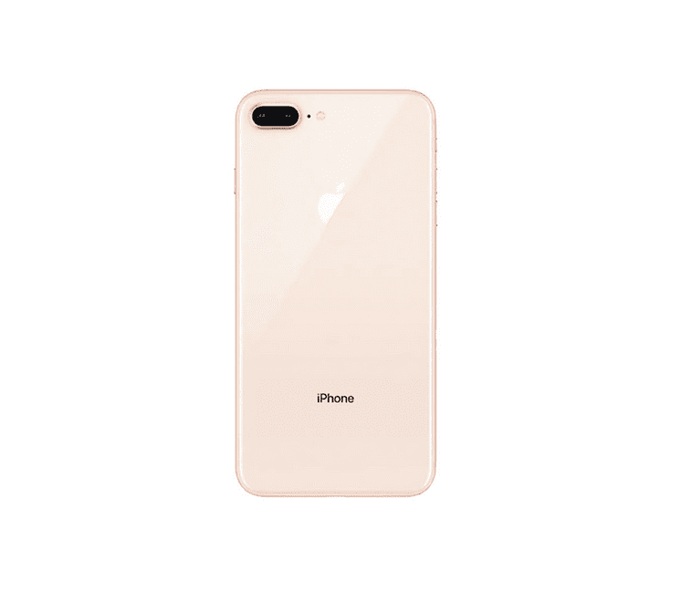Back Glass Compatible For iPhone 8 Plus  (Large Camera Hole) (Gold)