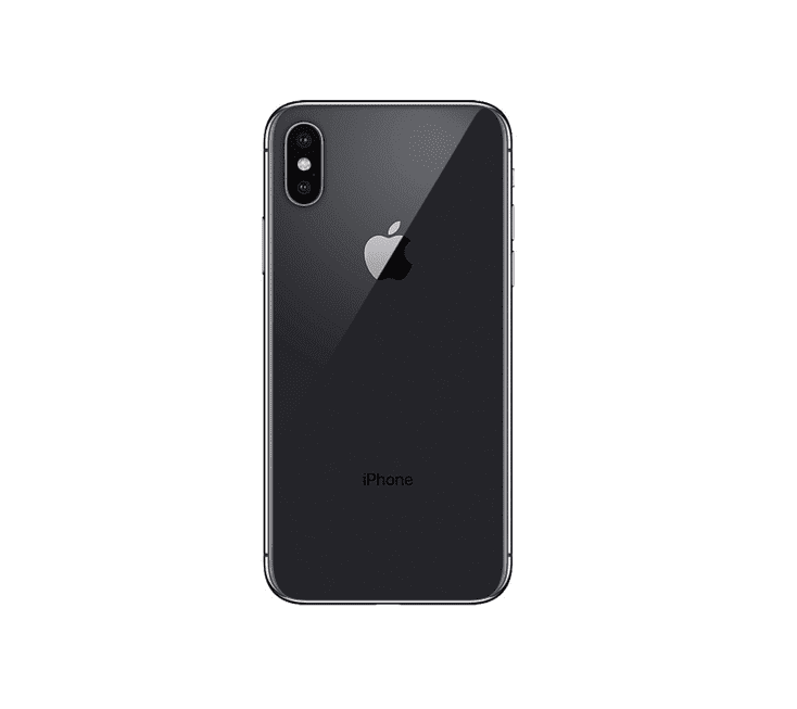 Back Glass Compatible For iPhone X (Large Camera Hole) (Space Grey)