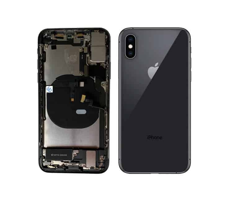 Back Housing W/ Small Components Pre-Installed Compatible For iPhone XS (Space Grey)