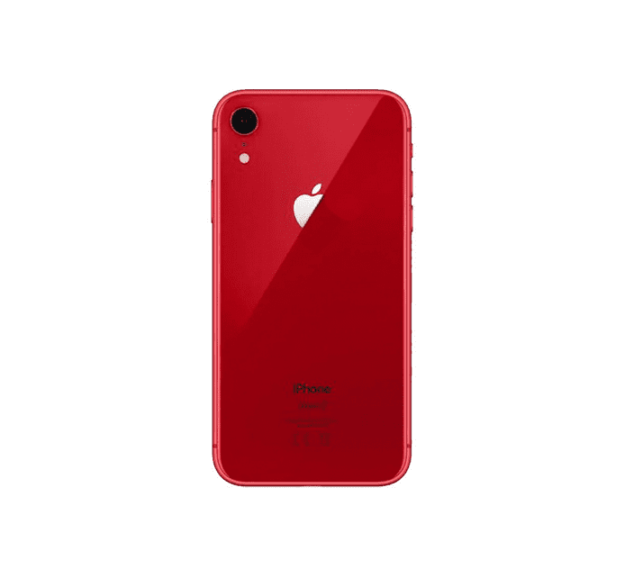 Back Glass Compatible For iPhone XR  (Large Camera Hole) (Red)