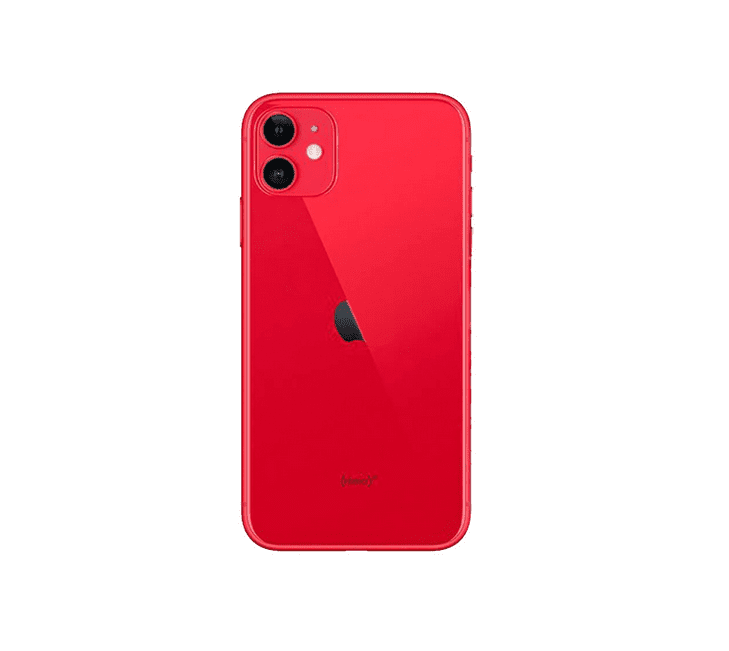 Back Glass Compatible For iPhone 11  (Large Camera Hole) (Red)
