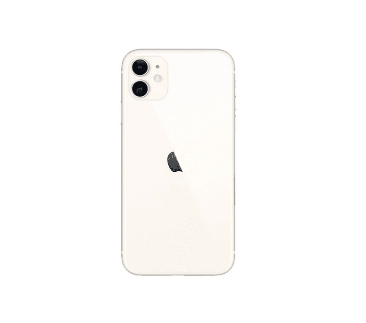 Back Glass Compatible For iPhone 11 (Large Camera Hole) (White)