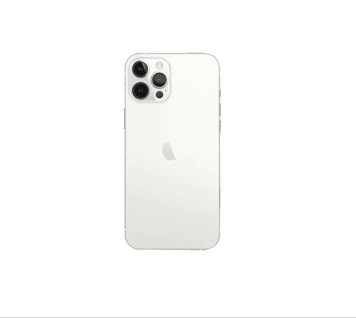 Back Glass Compatible For iPhone 12 Pro Max  (Large Camera Hole) (Silver)