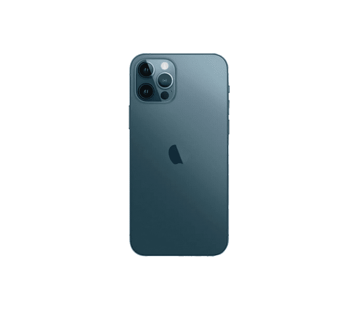 Back Glass Compatible For iPhone 12 Pro Max  (Large Camera Hole) (PacifIC Blue)