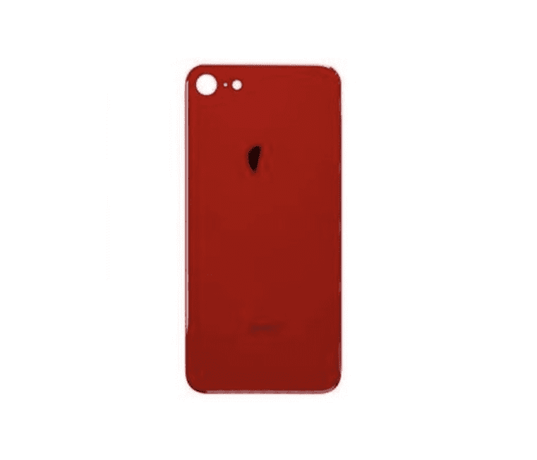Back Glass Compatible For iPhone 8 Plus (Large Camera Hole) (Red)