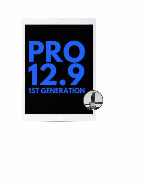 LCD Assembly With Digitizer & Daughter Board Flex Pre-Installed For iPad Pro 12.9" (1st Gen / 2015) (White) (Refurbished)