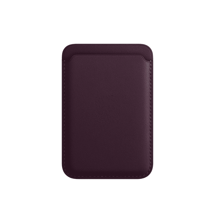 Magnetic Leather Wallet with MagSafe - Brown