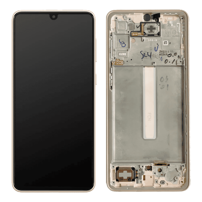 Galaxy A33 5G Peach OLED Touchscreen - SM-A336B / GH82-28143D / GH82-28144D (Service Pack)