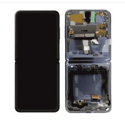 Galaxy Z Flip Black OLED Touchscreen - SM-F700F / GH82-22215A / GH82-22347A (Service Pack)