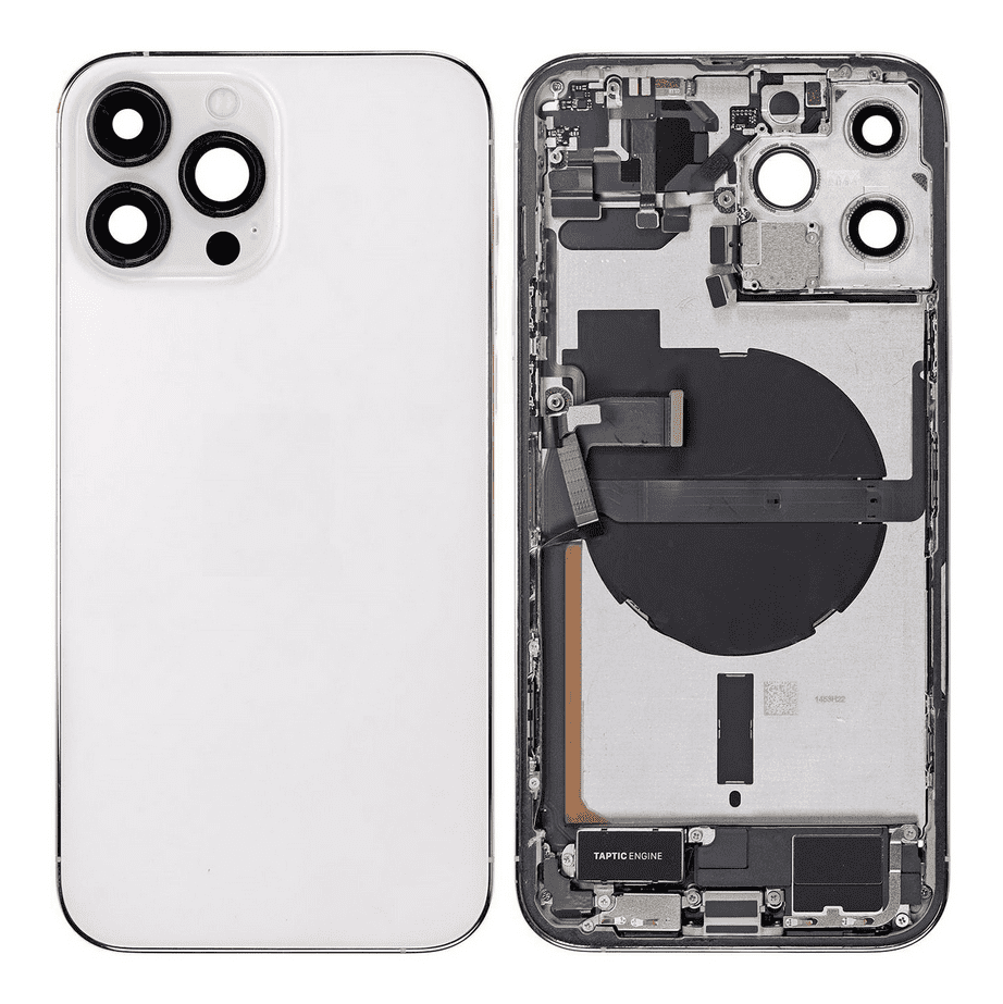 Back Housing W/Small Component Pre-installed for iPhone 13 Pro Max (Silver)