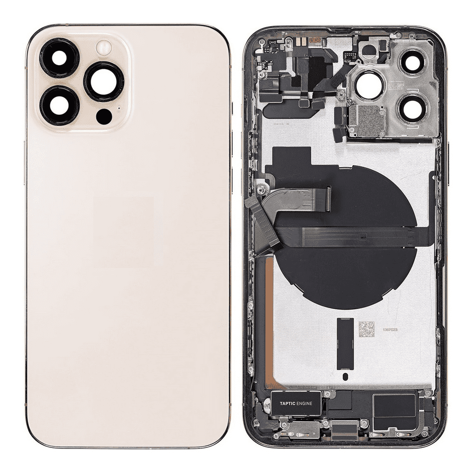 Back Housing W/Small Component Pre-installed for iPhone 13 Pro Max (Gold)