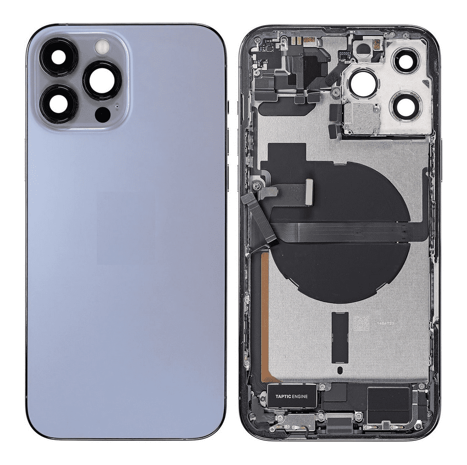 Back Housing W/Small Component Pre-installed for iPhone 13 Pro Max (Sierra Blue)