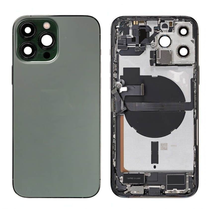 Back Housing W/Small Component Pre-installed for iPhone 13 Pro Max (Alpine Green)