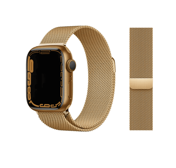 Milanese Band for Apple Watch (42/44/45/49mm) - Size M/L (255mm) - Gold