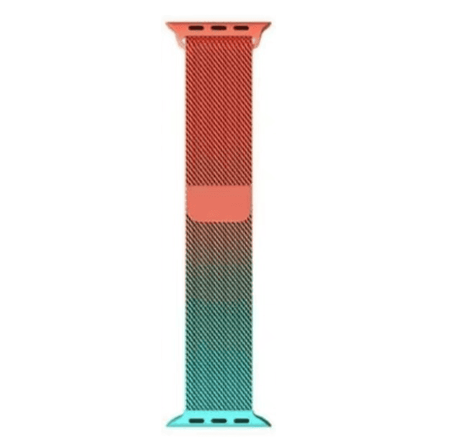 Fading Milanese Band for Apple Watch (42/44/45/49mm) - Size M/L (255mm) - Red/Blue
