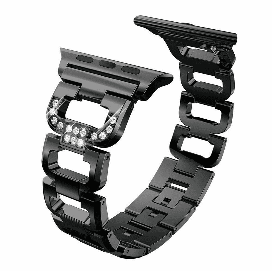 Diamond Aluminium Band for Apple Watch (42/44/45,49mm) - Black
