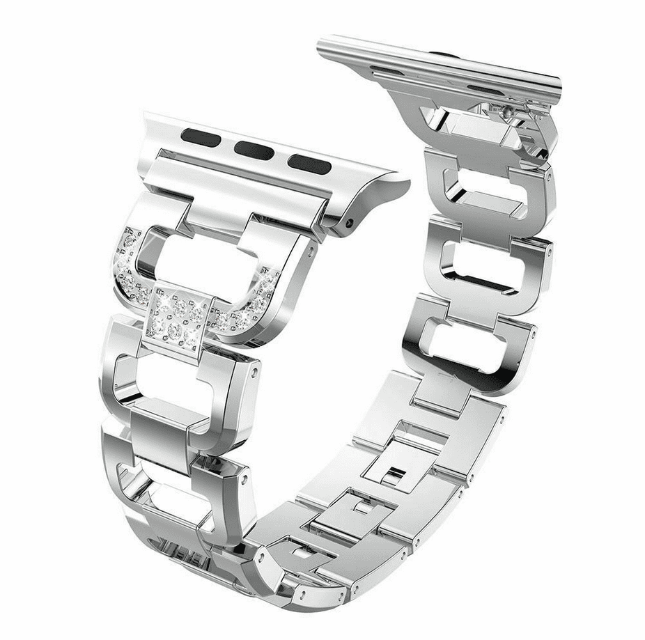 Diamond Aluminium Band for Apple Watch (42/44/45,49mm) - Silver