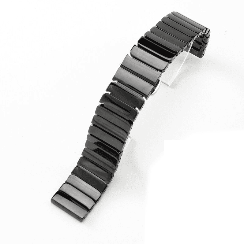 Ceramic Steel Band for Apple Watch (42/44/45,49mm) - Black