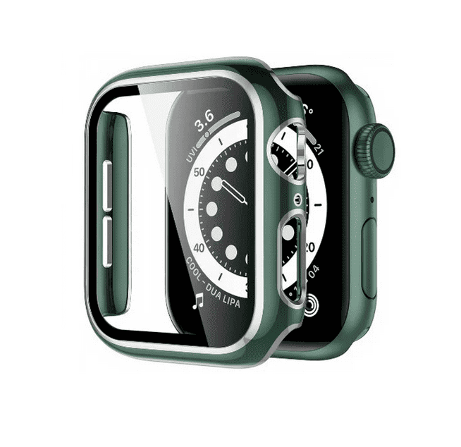 Silver Plated Protection Case for Apple Watch Series 4/5/6/SE 2020 (40mm) - Green