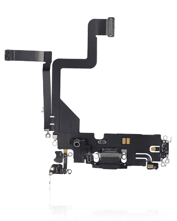 Charging Port Flex Cable Compatible For iPhone 14 Pro (Premium) (Space Black)