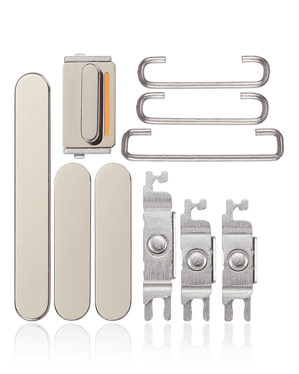 Hard Buttons (Power / Volume / Switch) Compatible For iPhone 14 Pro / 14 Pro Max (Gold)