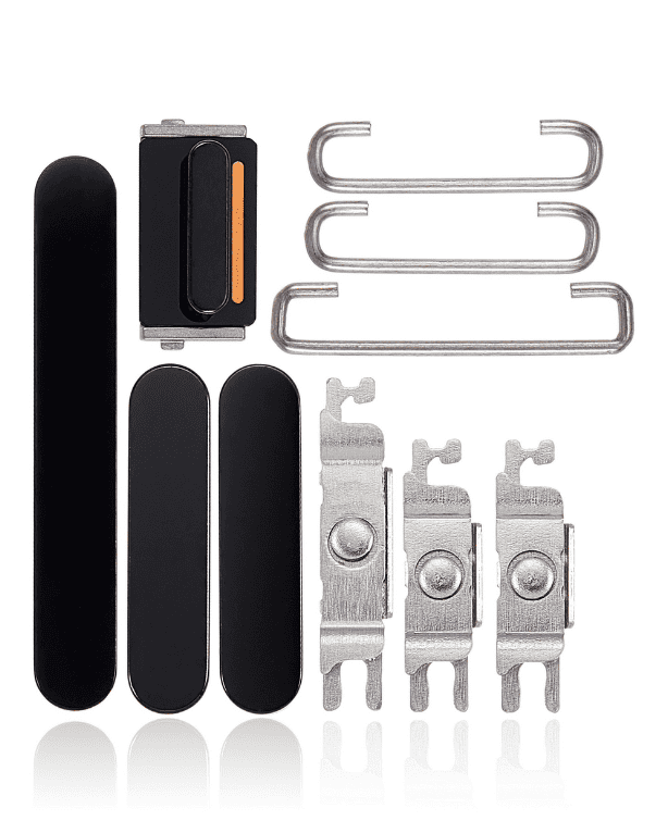 Hard Buttons (Power / Volume / Switch) Compatible For iPhone 14 Pro / 14 Pro Max (Space Black)