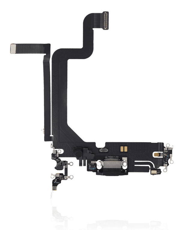 Charging Port Flex Cable Compatible For iPhone 14 Pro Max (Premium) (Space Black)