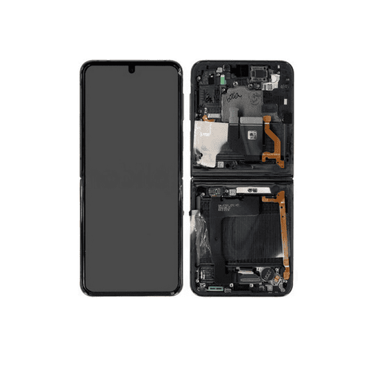 Galaxy Z Flip 4 5G Graphite Gray Inner OLED Touchscreen - SM-F721B / GH82-29440A / GH82-29441A (Service Pack)