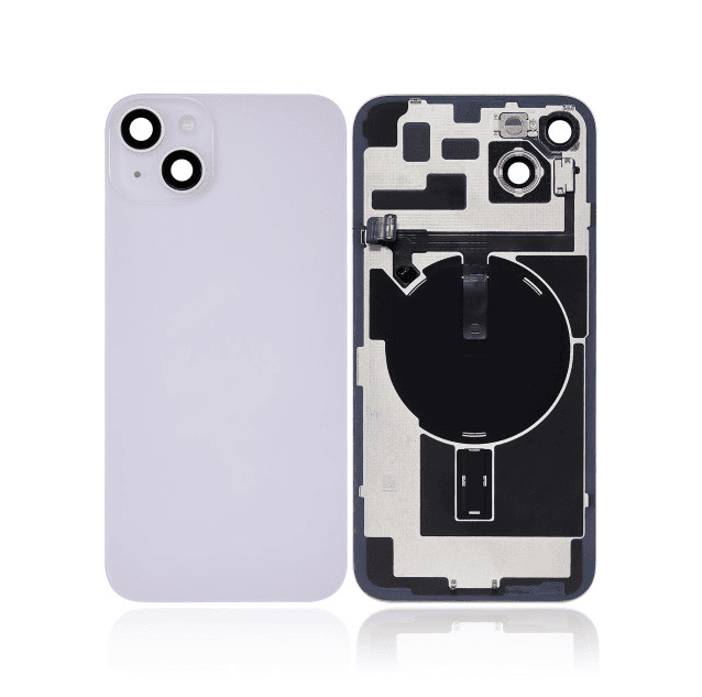 Back Glass + W/Small Component Pre-installed for iPhone 14 Plus (Purple)