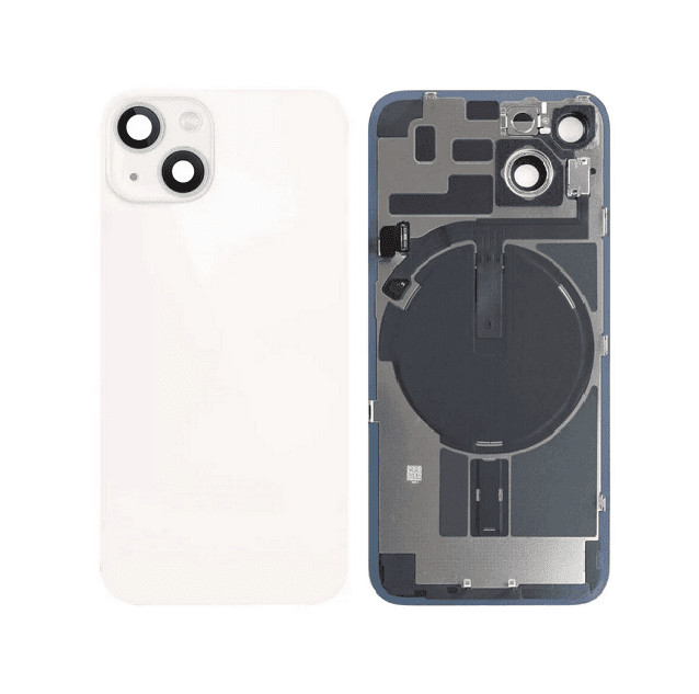 Back Glass + W/Small Component Pre-installed for iPhone 14 (Starlight)