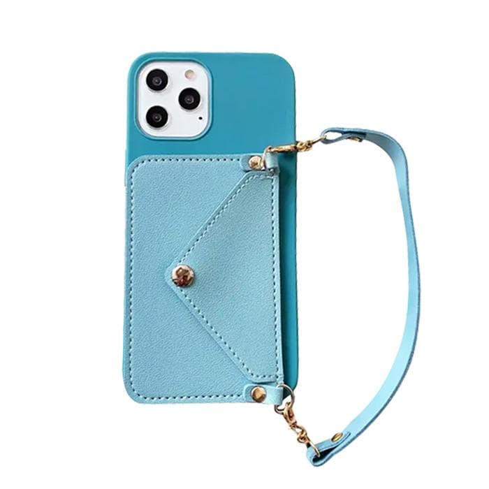 Light Blue Handbag Case for iPhone 13